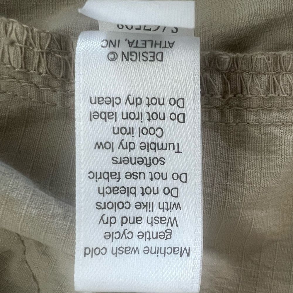 Athleta Women's Tan Jogger Lightweight Cinched Hem Pants sz 12 - Picture 11 of 13